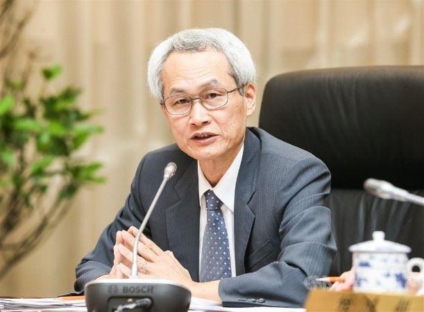 圖片1：周弘憲院長及與會考試委員，肯定保訓會在高階文官報名及遴選制度上的創新作為，篩選出高潛力人才施予發展性訓練，以厚植行政體系的韌性與創新動能，提升國家治理效能。